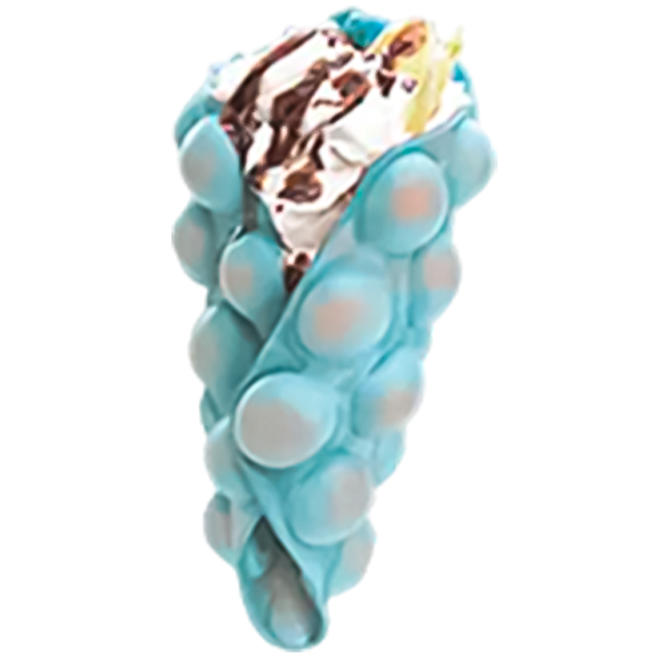 BUBBLE WAFFLE COOKIE (colore blue)